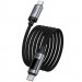 Купить Дата кабель Hoco U148 Lord with display Type-C to Type-C 240W (1.2m) (Black) на vchehle.ua