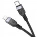 Фото Дата кабель Hoco X109 Energy silicone Type-C to Lightning (2m) (Black) в маназині vchehle.ua