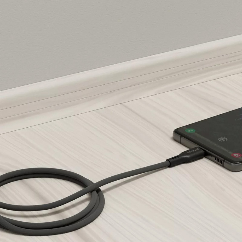 Фото Дата кабель Proove Rebirth USB Type-C 3A (1m) (Black) на vchehle.ua