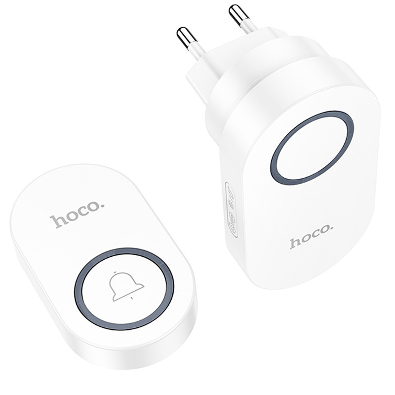 Фото Дверной звонок Hoco HI25 Neon Bell (White) на vchehle.ua