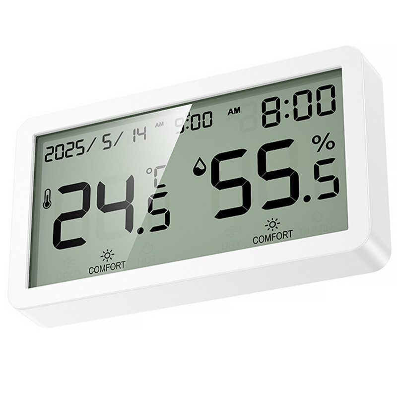 Электронный термогигрометр + часы Hoco HX42 Indoor (White) в магазине vchehle.ua