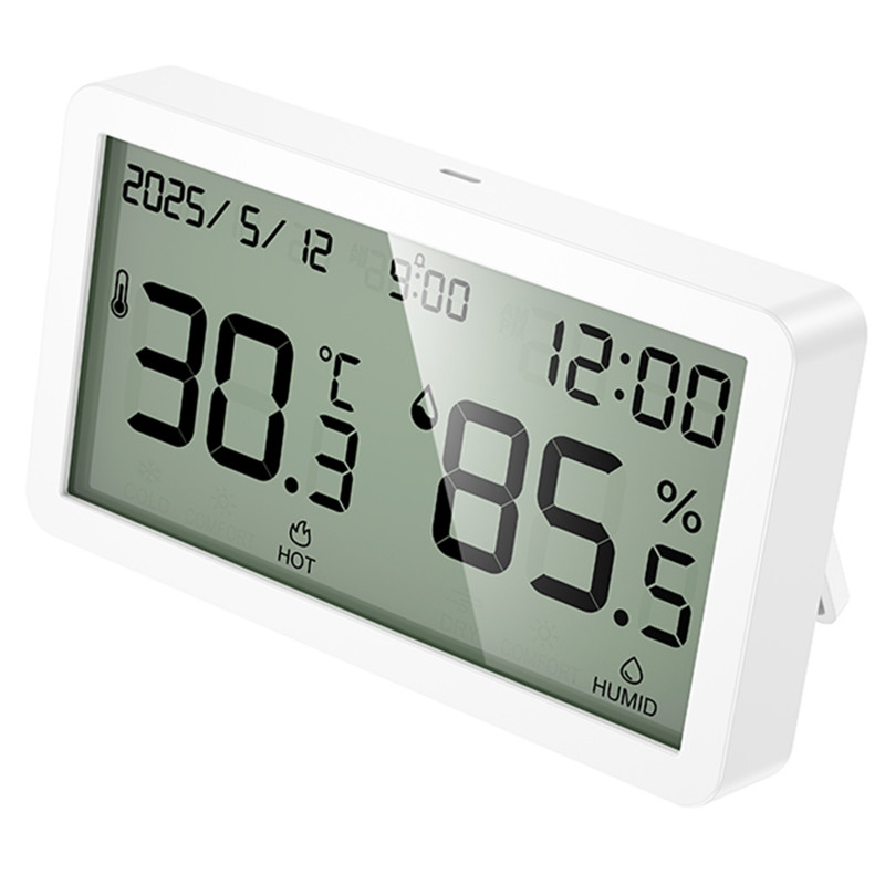 Заказать Электронный термогигрометр + часы Hoco HX42 Indoor (White) на vchehle.ua