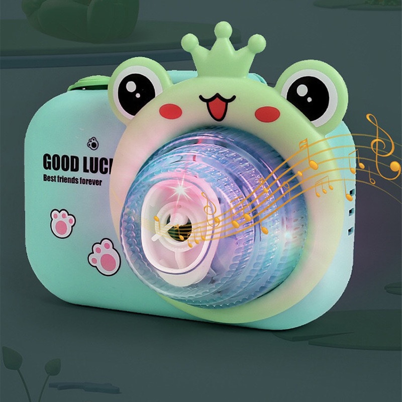 Фотокамера-генератор мыльных пузырей 9996 Children's camera (Frog / Green) в магазине vchehle.ua