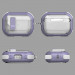 Фото Футляр противоударный Locking Button для наушников Airpods Pro (Light Purple) в маназині vchehle.ua