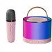 Караоке Мікрофон-колонка K52 + один мікрофон (Pink)
