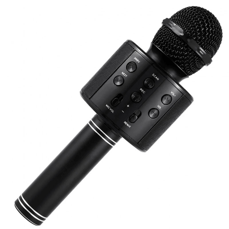 Фото Караоке Микрофон-колонка WS858 (Black) на vchehle.ua