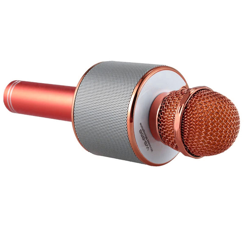Фото Караоке Микрофон-колонка WS858 (Rose Gold) на vchehle.ua