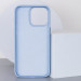 Фото Шкіряний чохол Bonbon Leather Metal Style with Magnetic Safe на Apple iPhone 12 Pro Max (6.7") (Блакитний / Mist blue) на vchehle.ua