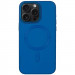 Кожаный чехол Bonbon Leather Metal Style with Magnetic Safe для Apple iPhone 13 Pro (6.1") (Синий / Indigo)