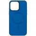 Кожаный чехол Bonbon Leather Metal Style with Magnetic Safe для Apple iPhone 15 Plus (6.7") (Синий / Indigo)