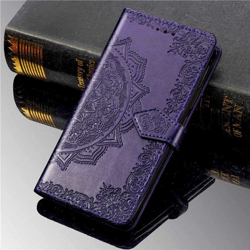 Кожаный чехол-книжка Art Case с визитницей для Samsung Galaxy A35 (Фиолетовый) в магазине vchehle.ua