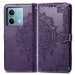 Фото Кожаный чехол-книжка Art Case с визитницей для Xiaomi Redmi Note 13 5G (Фиолетовый) на vchehle.ua