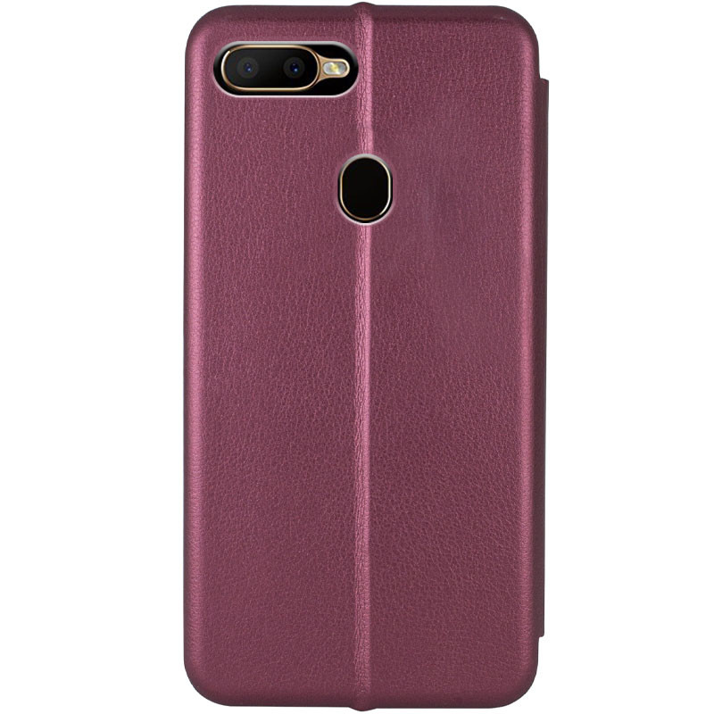 Фото Шкіряний чохол-книжка Classy на Oppo A5s / Oppo A12 (Бордовий) на vchehle.ua