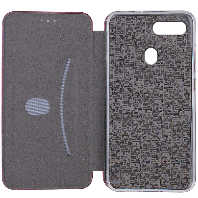 Фото Шкіряний чохол-книжка Classy на Oppo A5s / Oppo A12 (Бордовий) в маназині vchehle.ua