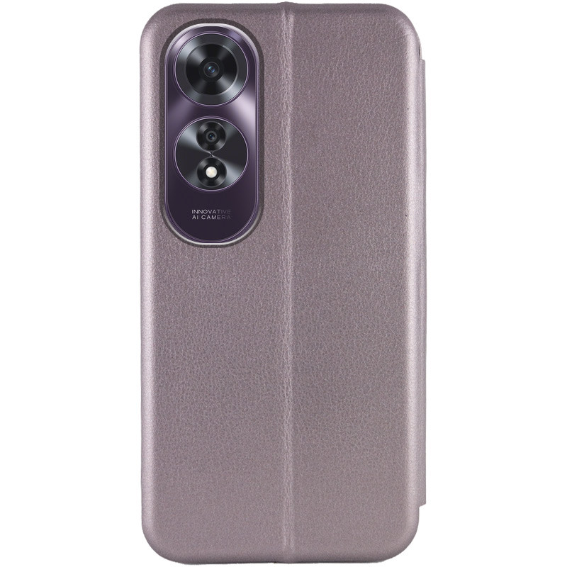 Фото Кожаный чехол-книжка Classy для Oppo A60 4G (Серый) на vchehle.ua