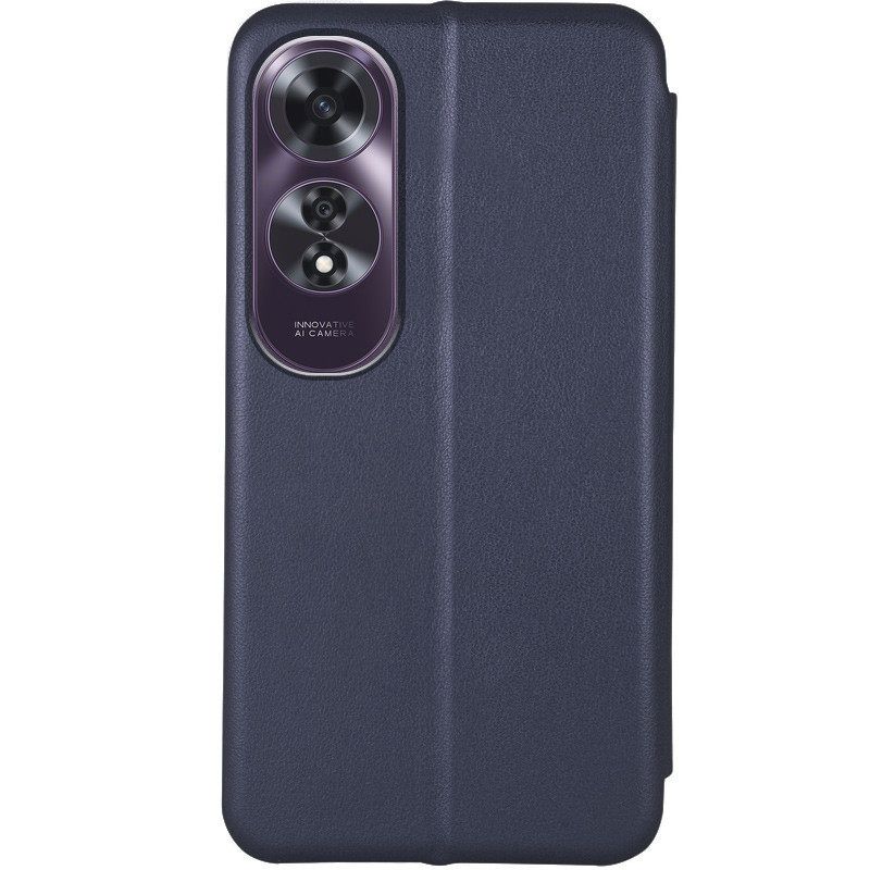 Фото Кожаный чехол-книжка Classy для Oppo A60 4G (Темно-синий) на vchehle.ua