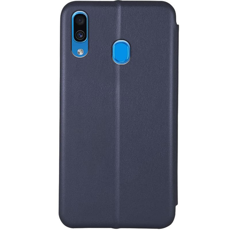 Фото Шкіряний чохол-книжка Classy на Samsung Galaxy A20 / A30 (Темно синій) на vchehle.ua