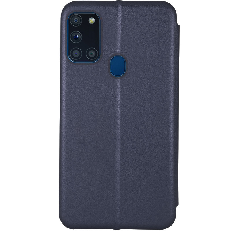 Фото Кожаный чехол-книжка Classy для Samsung Galaxy A21s (Темно-синий) на vchehle.ua