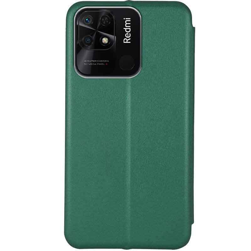 Фото Шкіряний чохол-книжка Classy на Xiaomi Redmi 10C (Зелений) на vchehle.ua