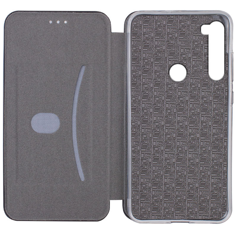 Фото Кожаный чехол-книжка Classy для Xiaomi Redmi Note 8 / Note 8 2021 (Темно-синий) на vchehle.ua