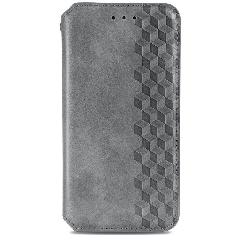 Шкіряний чохол-книжка GETMAN Cubic (PU) на Oppo A73 (Сірий)