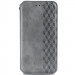 Шкіряний чохол-книжка GETMAN Cubic (PU) на Oppo A73 (Сірий)