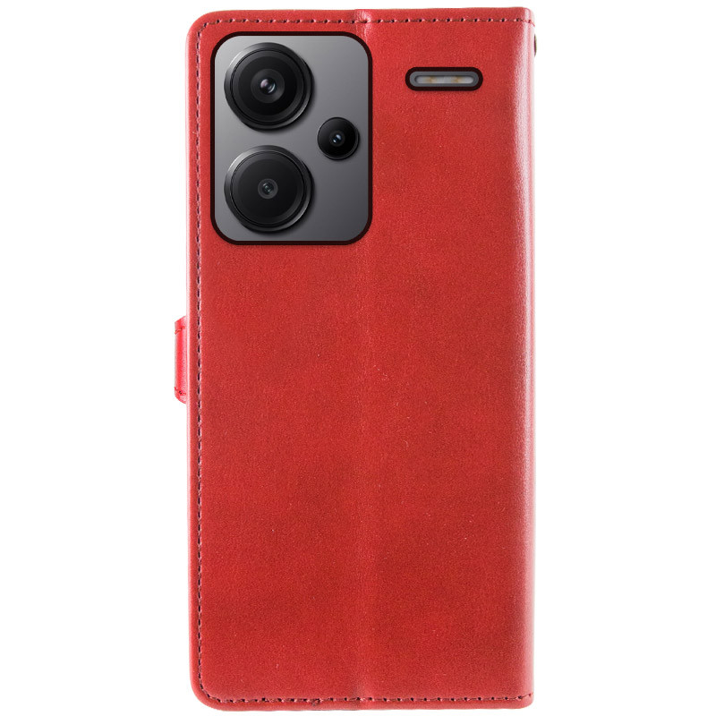 Фото Кожаный чехол-книжка GETMAN Gallant (PU) для Xiaomi Redmi Note 13 Pro+ (Красный) на vchehle.ua