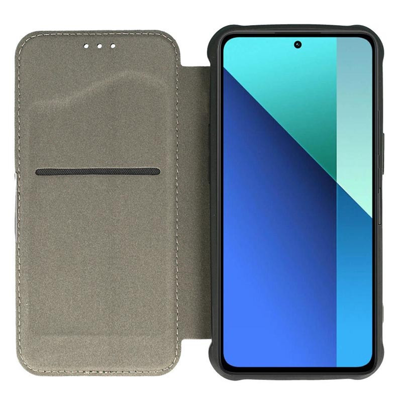 Фото Кожаный чехол-книжка GETMAN Razor (PU) для Xiaomi Redmi 13 4G / Poco M6 4G (Green) в магазине vchehle.ua