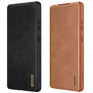 Кожаный чехол-книжка Nillkin Qin Pro Camshield для Samsung Galaxy S25 Ultra