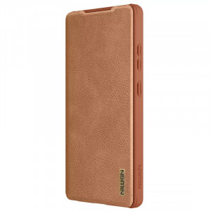 Кожаный чехол-книжка Nillkin Qin Pro Camshield для Samsung Galaxy S25 Ultra