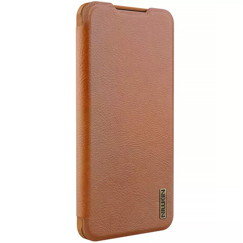 Шкіряний чохол-книжк Nillkin Qin Pro Camshield на Samsung Galaxy S25 Edge (Коричневий)