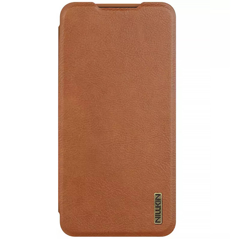 Фото Шкіряний чохол-книжк Nillkin Qin Pro Camshield на Samsung Galaxy S25 Edge (Коричневий) на vchehle.ua