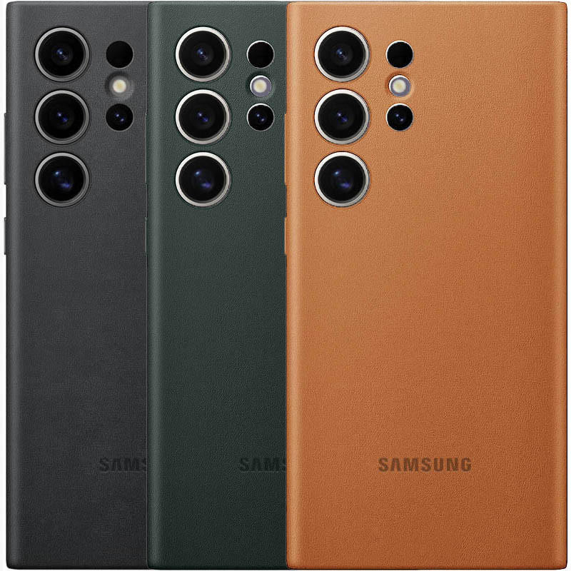 Шкіряний чохол Leather Case (AAA) на Samsung Galaxy S24 Ultra