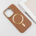 Кожаный чехол SnapCase with Magnetic Safe для Apple iPhone 15 Pro (6.1") (Brown) в магазине vchehle.ua