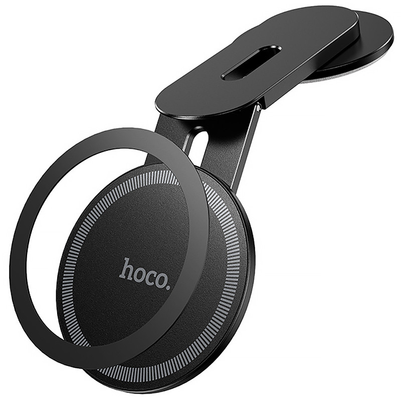 Магнітний тримач Hoco H93 Stable magnetic Magnetic Safe for Apple (Black) в магазині vchehle.ua