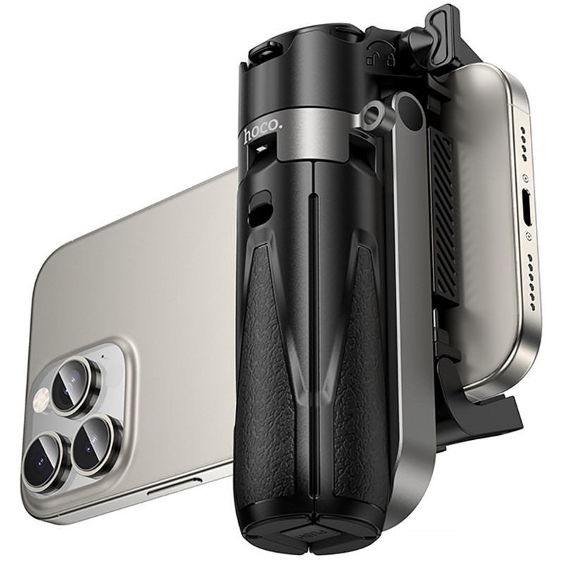 Фото Монопод для селфи Hoco K27 mini трипод + съемный BT пульт (Black) в магазине vchehle.ua
