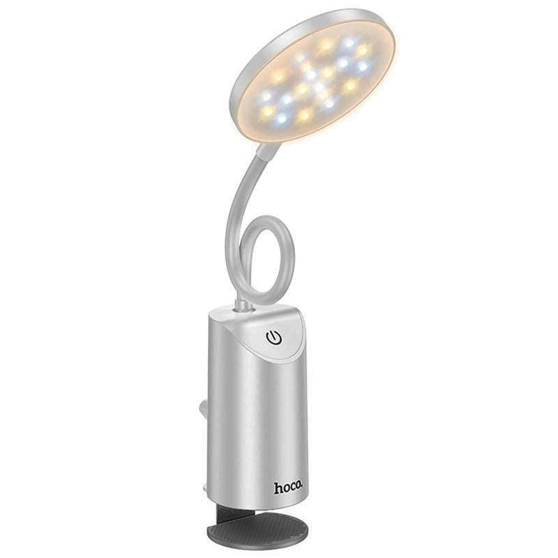 Настольная LED лампа Hoco HX10 Clip table lamp (1200mAh)