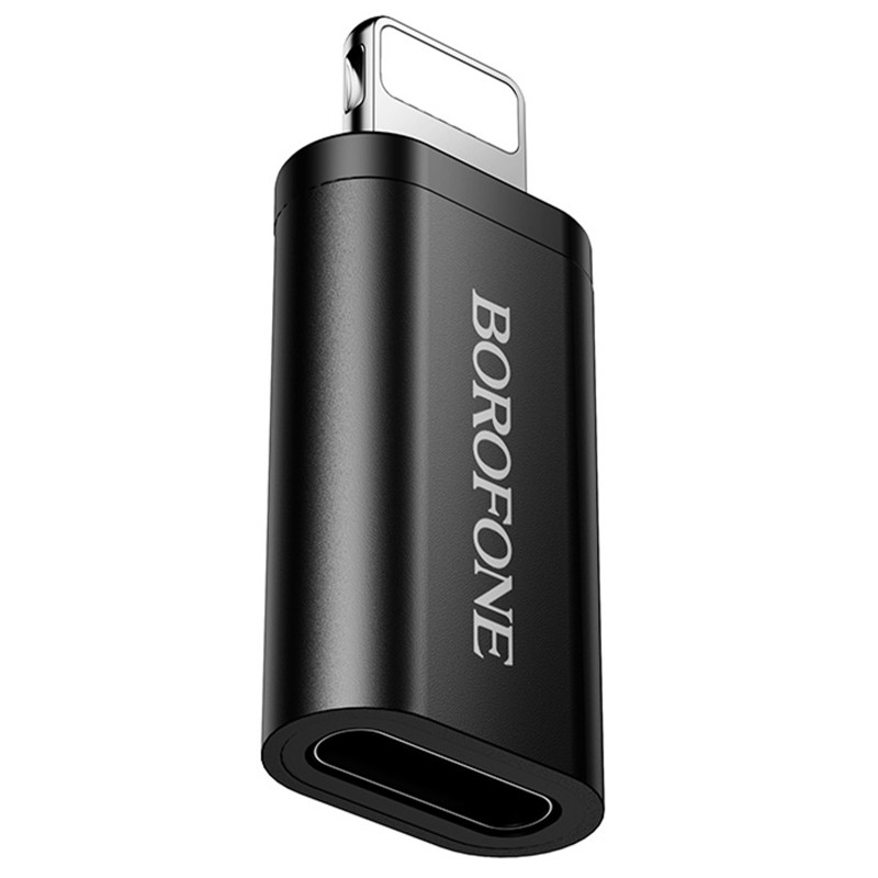 Переходник Borofone BV26A Lightning Male to Type-C Female (Black)