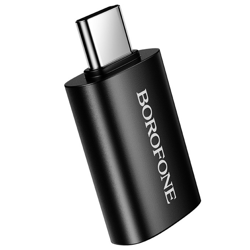 Заказать Переходник Borofone BV26C Type-C Male to USB Female USB3.0 (Black) на vchehle.ua