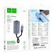 Фото Переходник Hoco UA37 Portable Type-C to RJ45 1000 Mbs (0.15m) (Metal gray) на vchehle.ua
