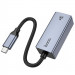 Купить Переходник Hoco UA37 Portable Type-C to RJ45 1000 Mbs (0.15m) (Metal gray) на vchehle.ua