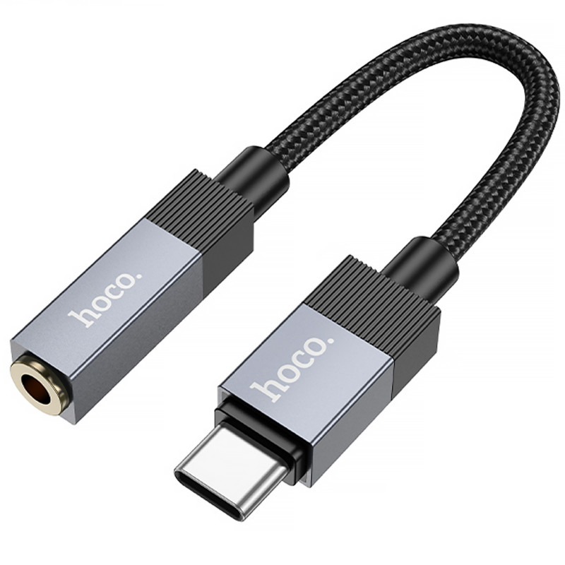 Фото Перехідник Hoco UPA32C Type-C to 3.5mm (Black) в маназині vchehle.ua