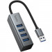 Переходник HUB Hoco HB1B 4in1 (USB to 4xUSB 3.0) (0.2m)