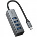 Переходник HUB Hoco HB1C 4in1 (Type-C to 4xUSB 3.0) (0.2m)