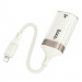 Фото Перехідник Hoco UA41A Crystal Lightning to RJ45 100 Mbs (0.15m) (Apricot) в маназині vchehle.ua