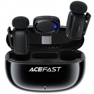 Петличный беспроводной микрофон Acefast R2 Dual-mic Type-C