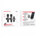 Фото Петличний бездротовий мікрофон Borofone BFK12 Trophy Dual-mic Lightning/Type-C (Black) на vchehle.ua