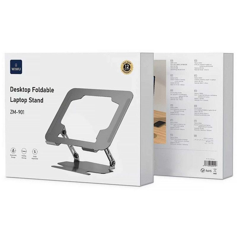 Фото Підставка для ноутбука WIWU ZM-901 Laptop Stand (Grey) на vchehle.ua