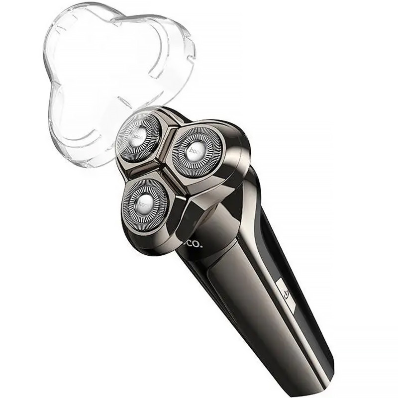 Фото Портативна електробритва Hoco HP39 Three-head shaver (Metal gray) в маназині vchehle.ua