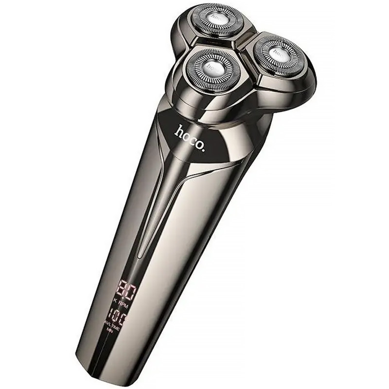 Портативна електробритва Hoco HP39 Three-head shaver (Metal gray) в магазині vchehle.ua